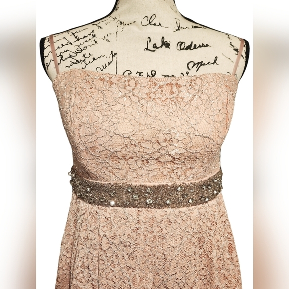 My Michelle Pink Strapless Dress - Picture 5 of 12